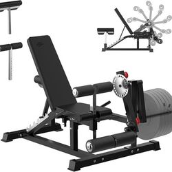 Finer Form GLX Adjustable Weight Bench with Leg Extension and Curl Machine