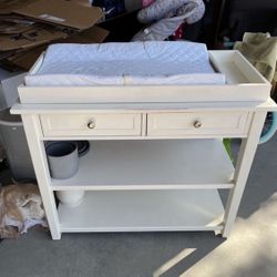 Solid Wood Changing Table - Pottery Barn 