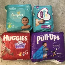 Huggies and pampers Size 5