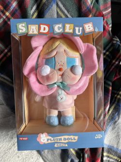 Popmart Crybaby Sad club Plush Doll 