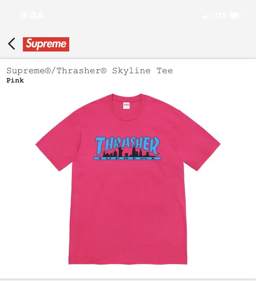 Supreme Trasher Skyline Shirt 