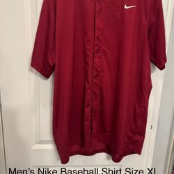 Nike Men’s Baseball Shirt Button Down