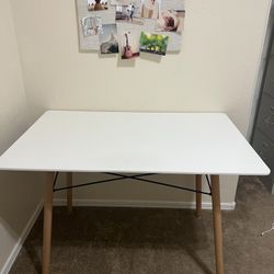 Mid Century White Table/desk