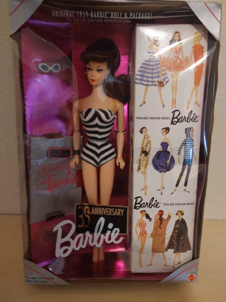 6 Collectible Barbie Dolls