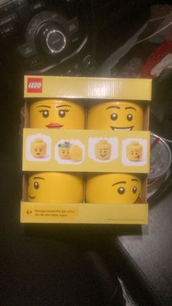 Lego 4 piece storage heads
