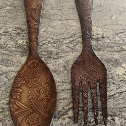 Metal  Spoon and Fork  
