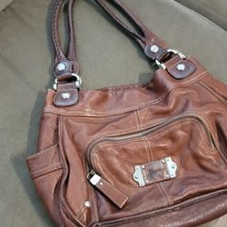 B.Makowsky XL Tote Leather Purse Vintage