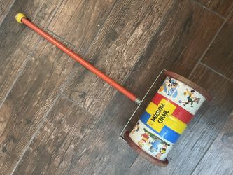 Vintage 1951 Fisher Price 722 Musical Chime Push Toy