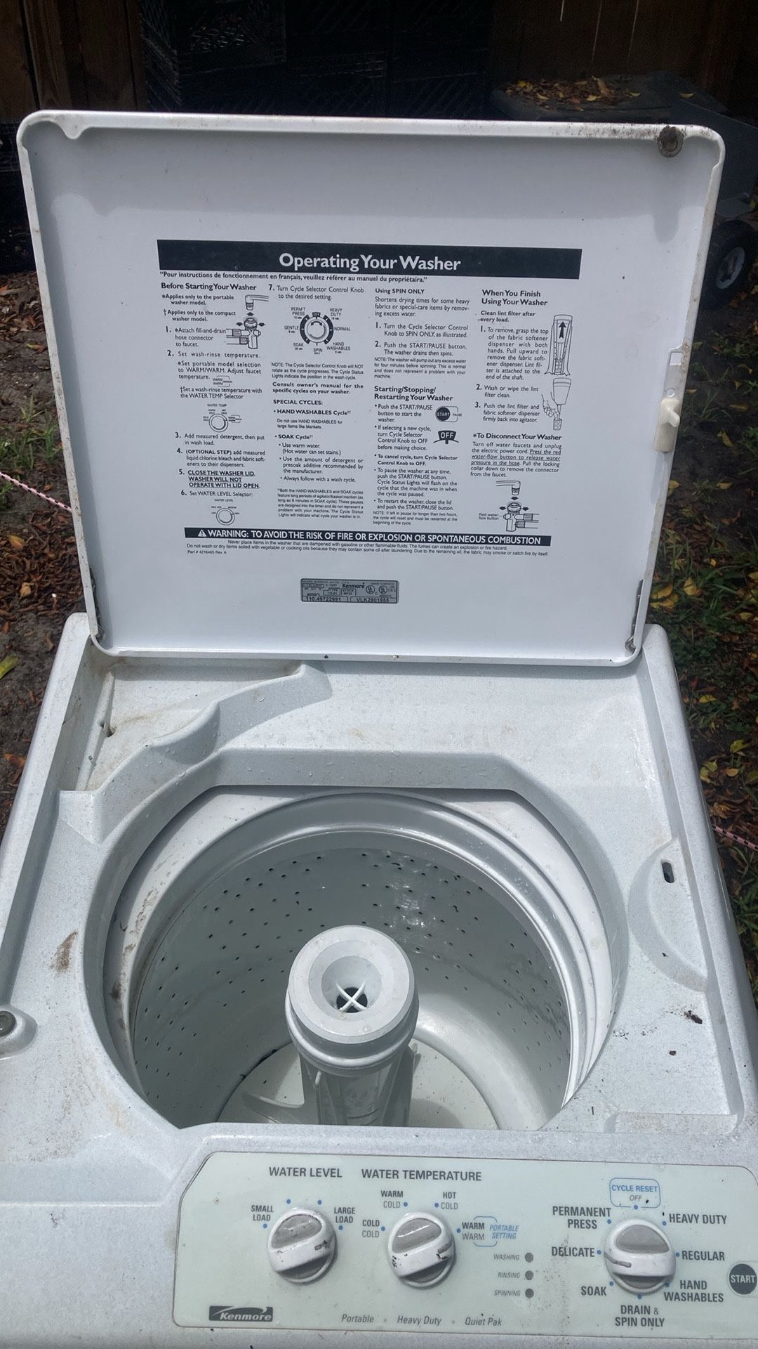 Kenmore Portable Washer