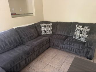Sectional and coffee table