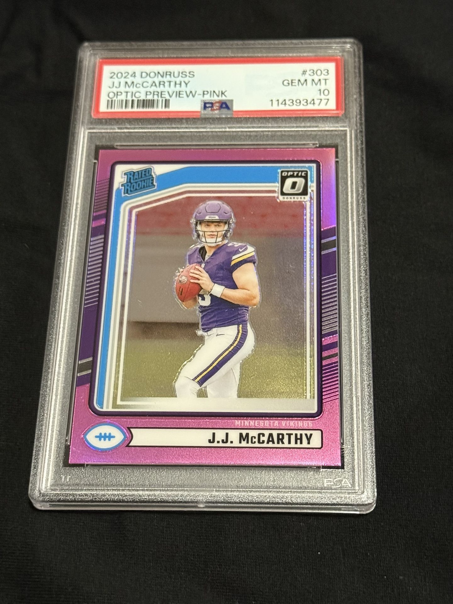 JJ McCarthy Optic Preview PSA 10