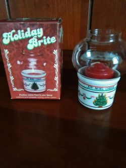 Holiday Bright Festive Hurricane Lamp