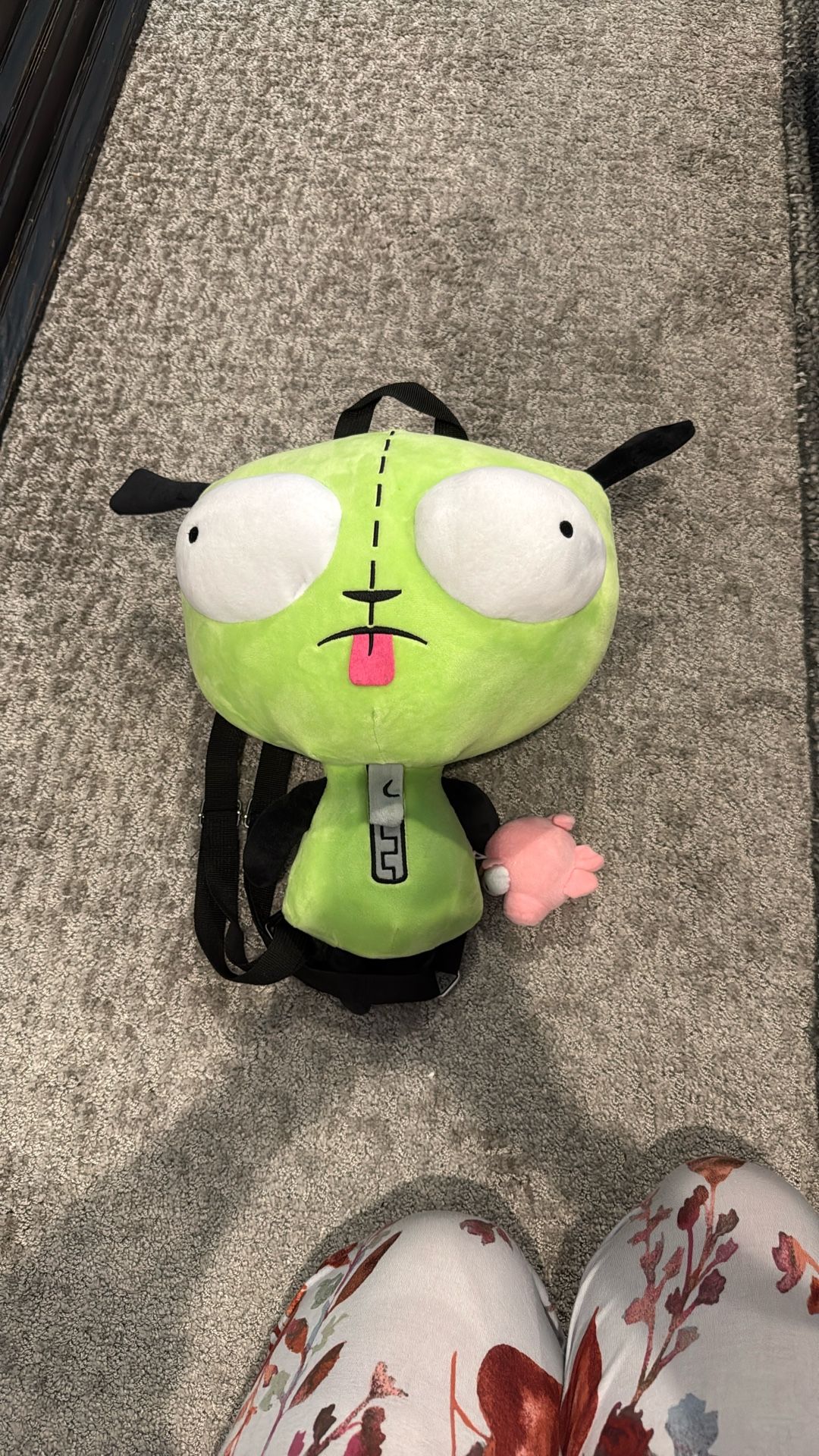 Like New Grr Invader Zim Plush Backpack