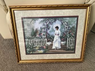 Home interior wall frame