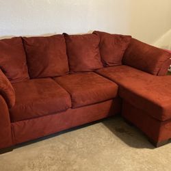 Large Red Sectional Couch