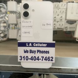 iPhone 16 Plus 128 white Unlocked 