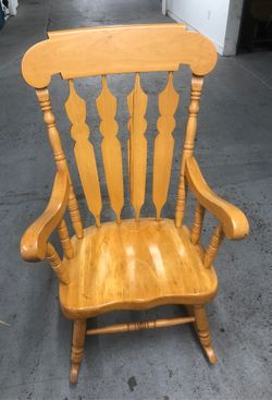 Big size solid wood very strong good condition rocking chair