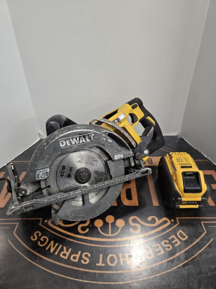 Dewalt 60v Wormdrive With Battery