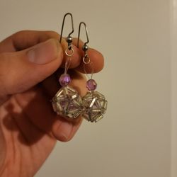 D20 Dice Earrings, Never Worn
