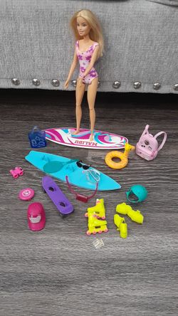 Barbie Beach & Surf Playset – Doll, Surfboards & Accessories