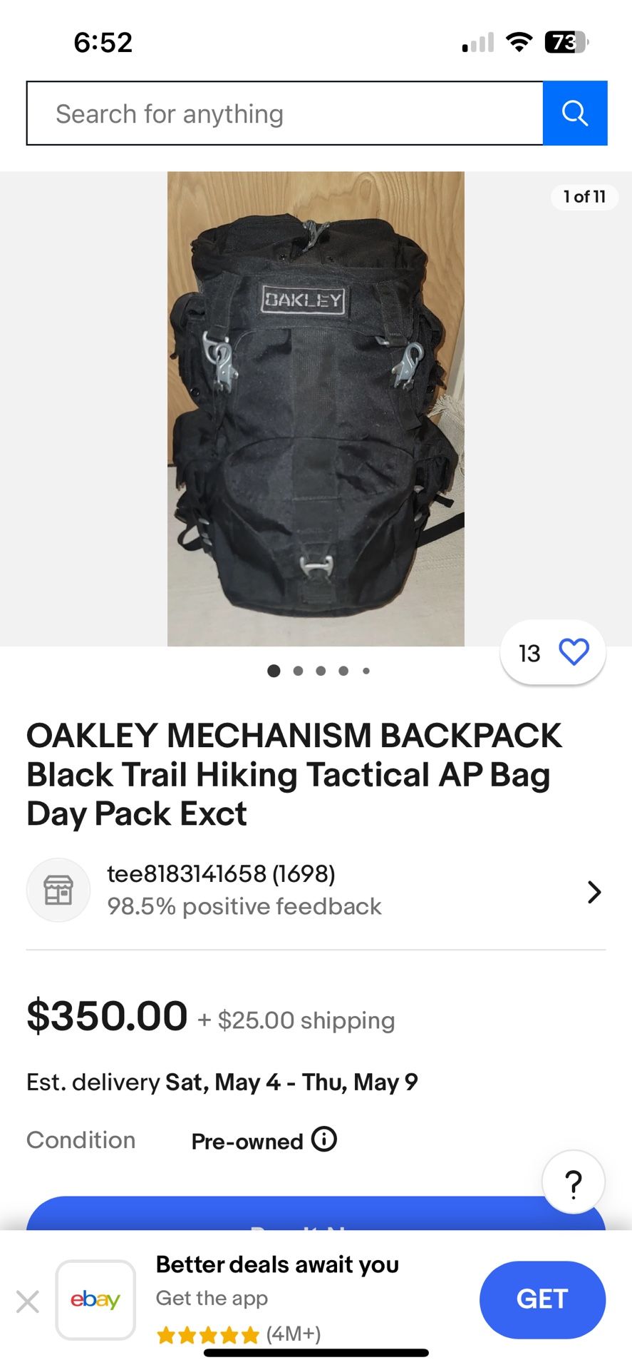 New: Oakley Mechanism back pack