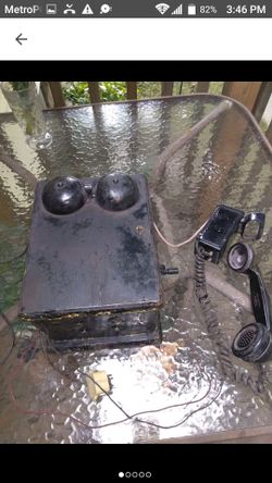 Fishing Magneto 5 Bar Western Electric (400K)Hand Crank Telephone Ringer Box