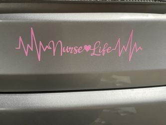 Nurse Life Car Decal