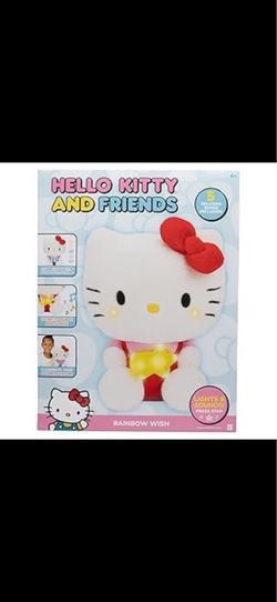 Hello Kitty Rainbow Wish Light Up Plush 10-inch Illuminating Feature https://offerup.com/redirect/?o=UGx1c2guSXQ= features a light-up