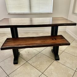 Table With Matching Bench