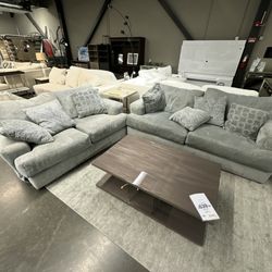 2 Comfy couches + Marble coffee/end Table