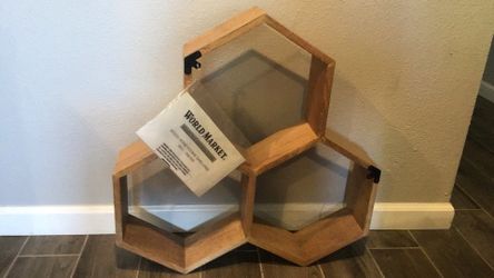 Wood Honeycomb Shelving piece