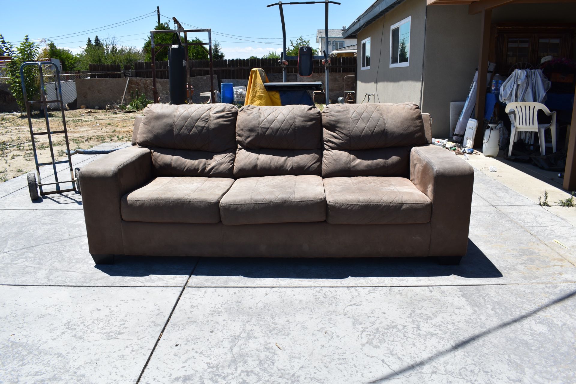 Suede Brown Couch