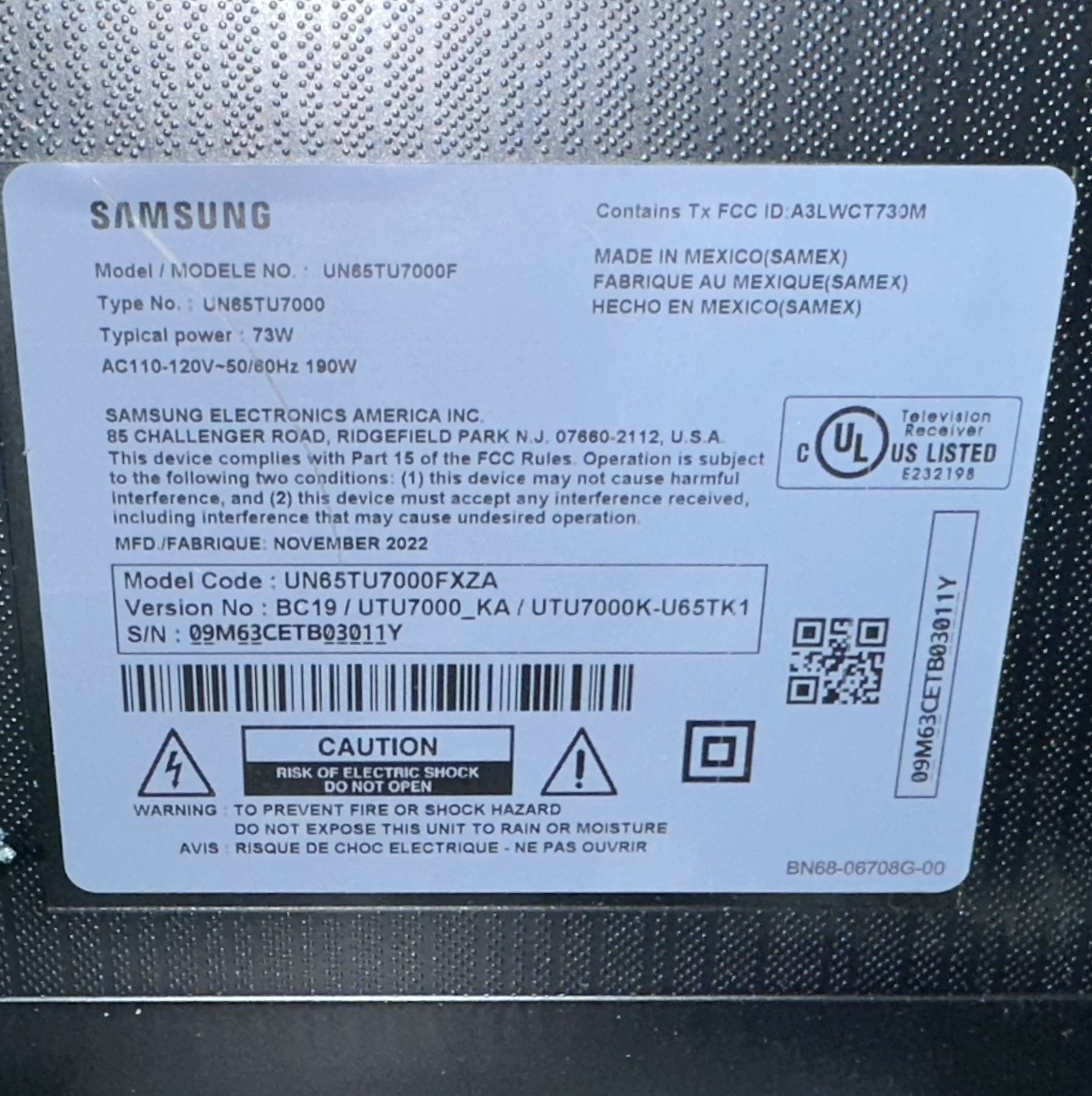 Samsung Tv 65 Inch