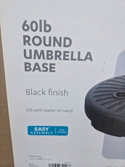 Round Umbrella Stand Black New in Sealed Box