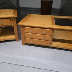 Coffee Table With End Table