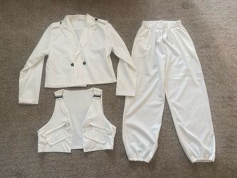 Hip hop outfit/costume white, girl/boy