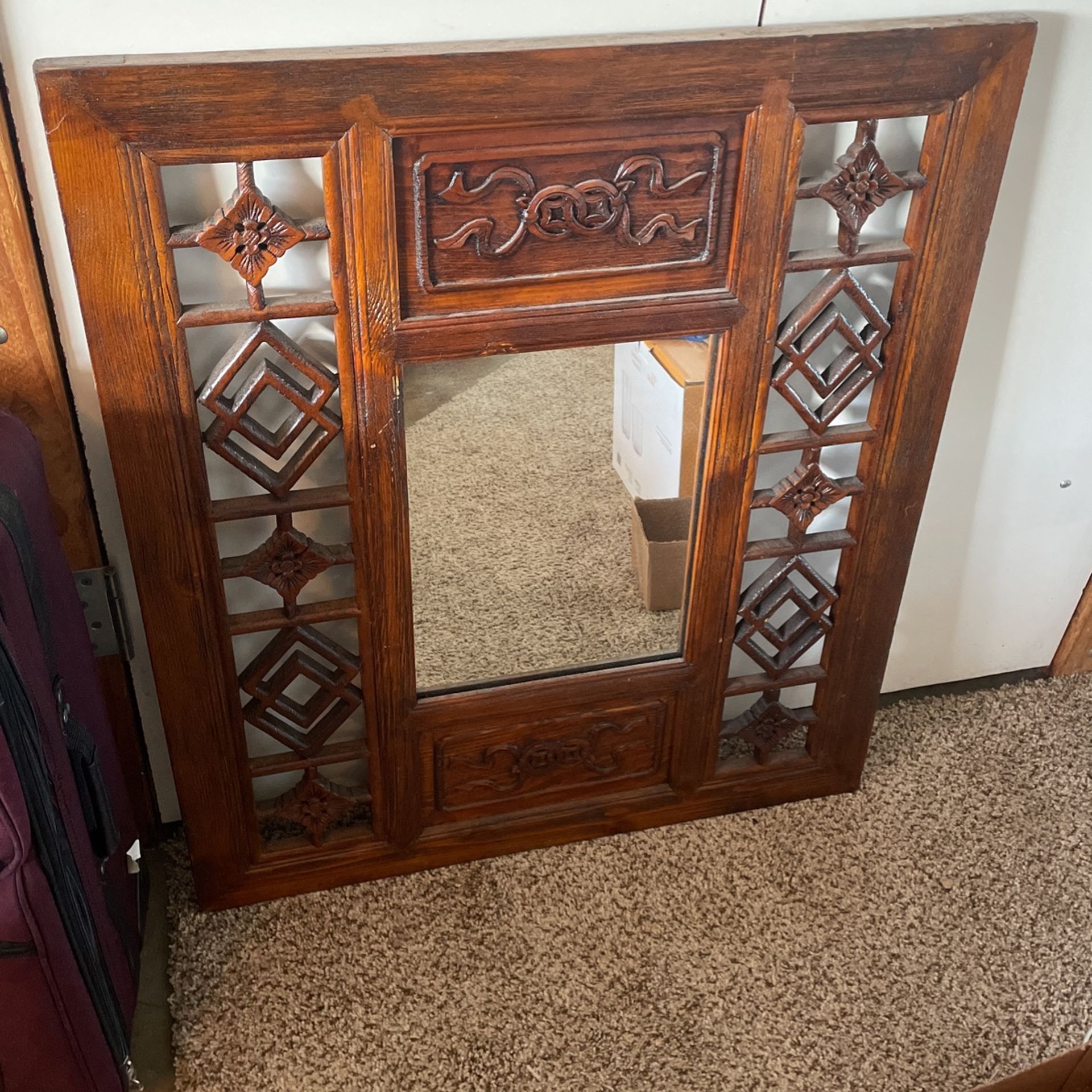 Beautiful Hand carved Antique Mirror