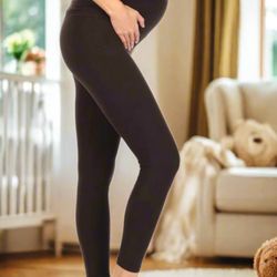 NEW Women’s Black Maternity Leggings Soft As Lularoe S/M/L