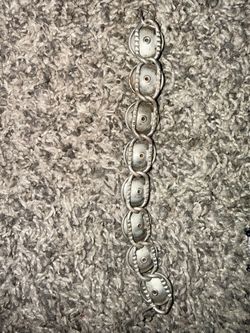 vintage Mexican sterling silver gemstone bracelet