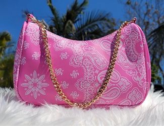 Pink chain bag