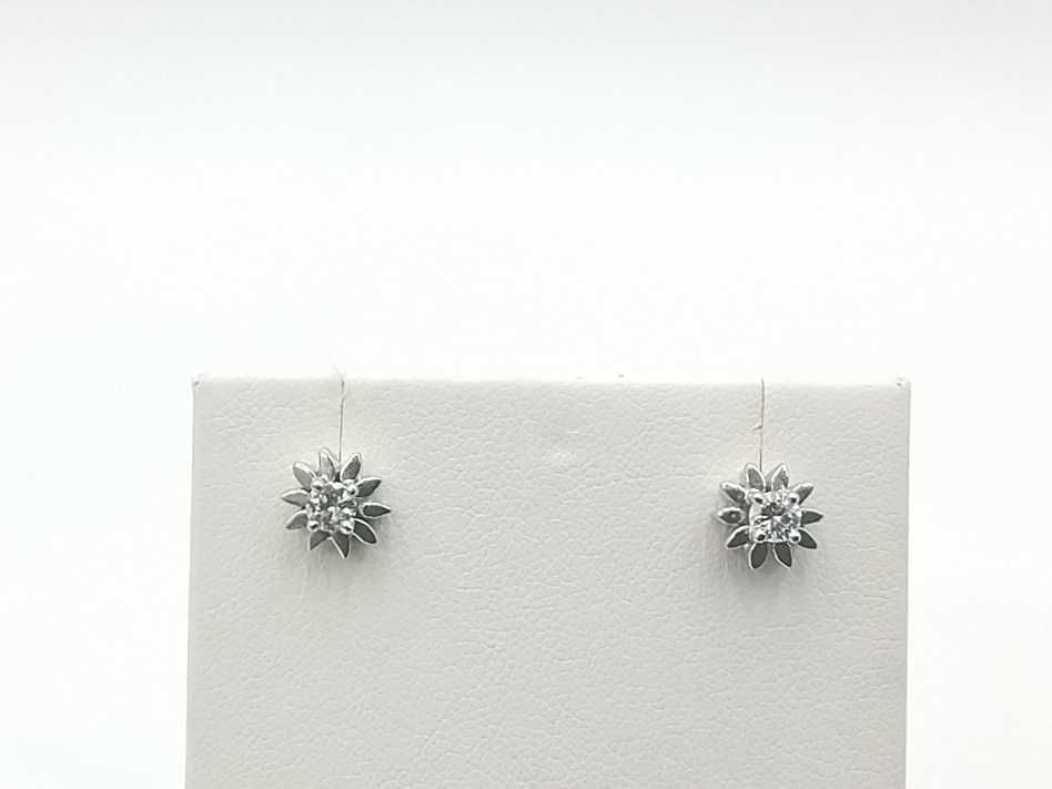 0.30 Dwt Diamond 18k Yellow Gold 3.2 Grams Double Stud Earrings Mk0725wlxmia