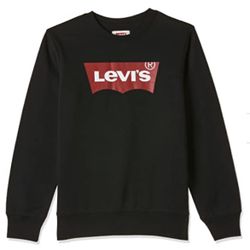 Levi's® Boy's Fleece Sweatshirt (Big Kids) Black MD (Big Kid) MEDIUM 