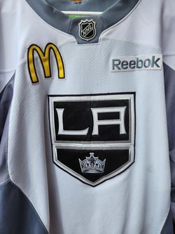 Los Angeles Kings Game Used Practice Jersey Black McDonalds Patch