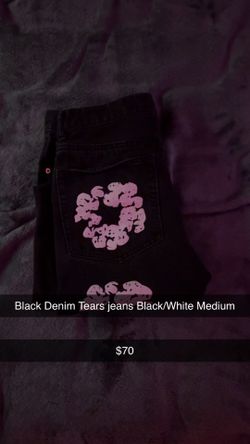 Denim Tears jeans black/white medium