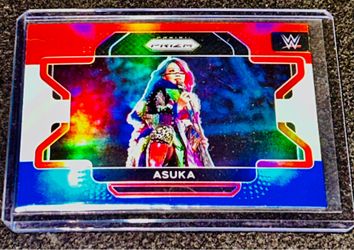WWE Asuka Red White & Blue Holo Prizm