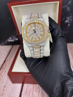 VVS1 Two-Toned Moissanite Ptk Watch 