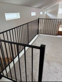 2 years old Heavy-Duty Powder-Coated Iron Railing – 31.5 Feet Total
