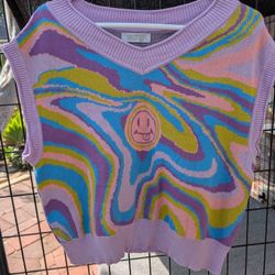 Sleeveless Sweater By UGLY MOON, Acid Melt  !  I'm
