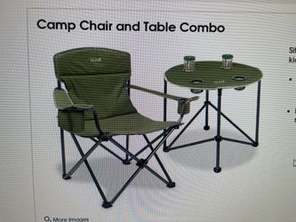 Uline Camping chair and table