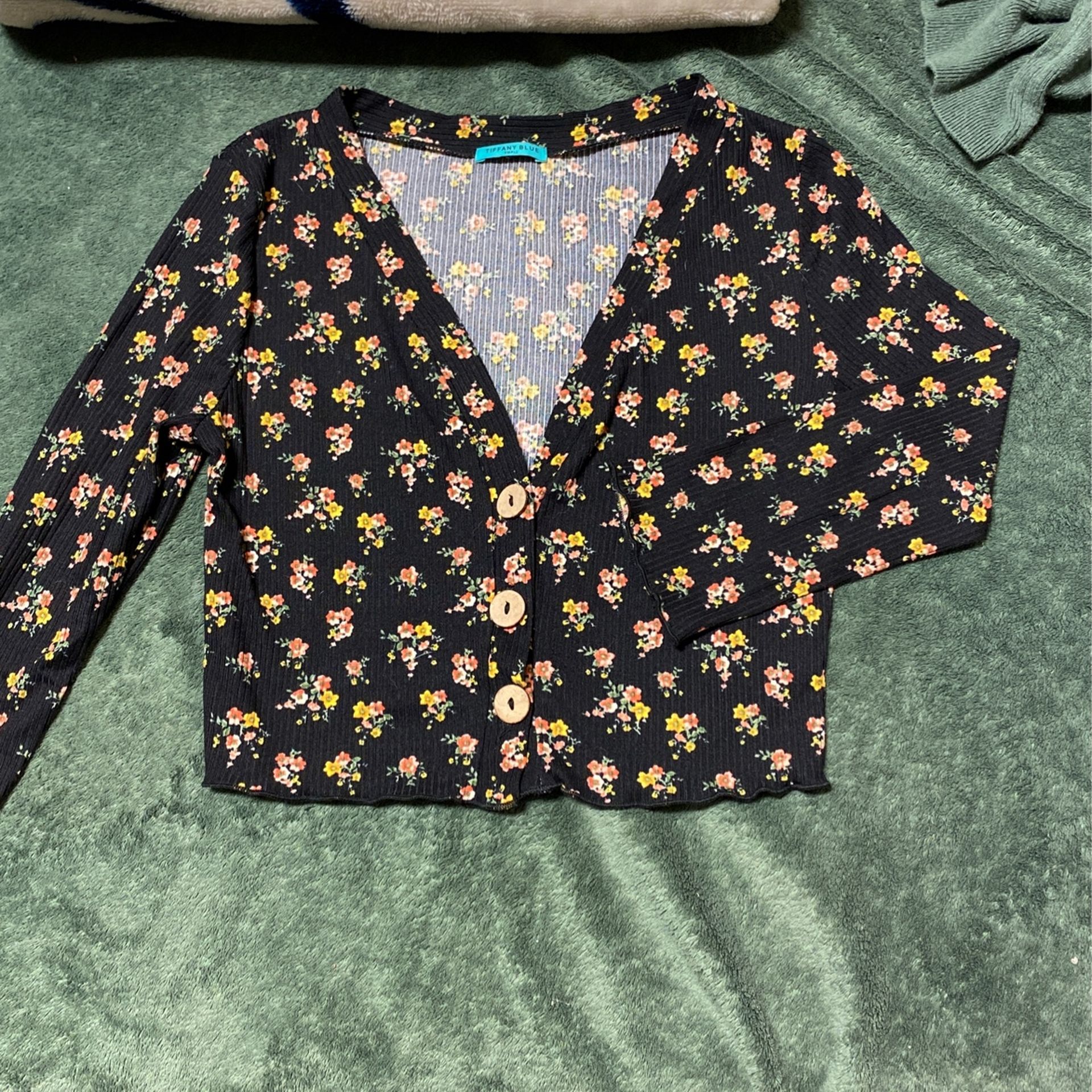 floral long sleeve blouse